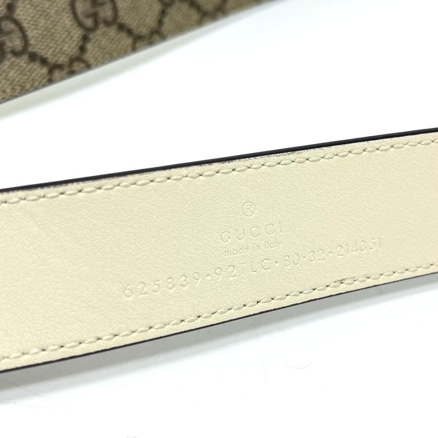 GUCCI グッチ 625839 ダブルG GGバックル スリムベルト ファッション小物  ベルト ベージュ レディース【中古】 | GUCCI | 01