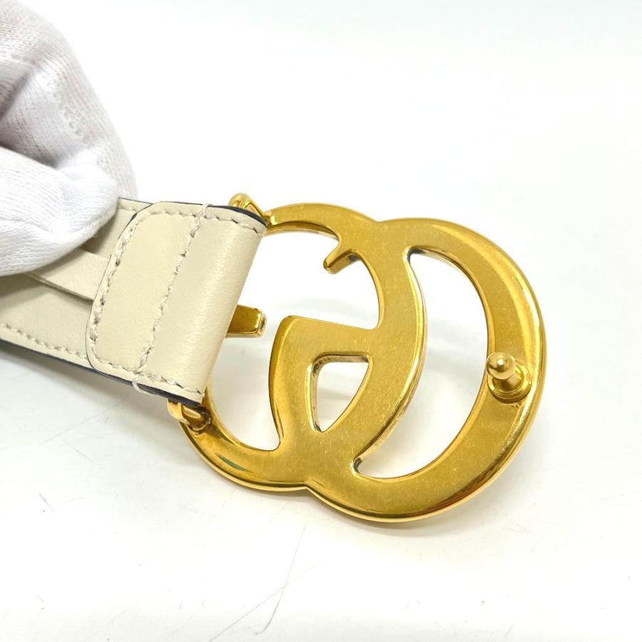 GUCCI グッチ 625839 ダブルG GGバックル スリムベルト ファッション小物  ベルト ベージュ レディース【中古】 | GUCCI | 02