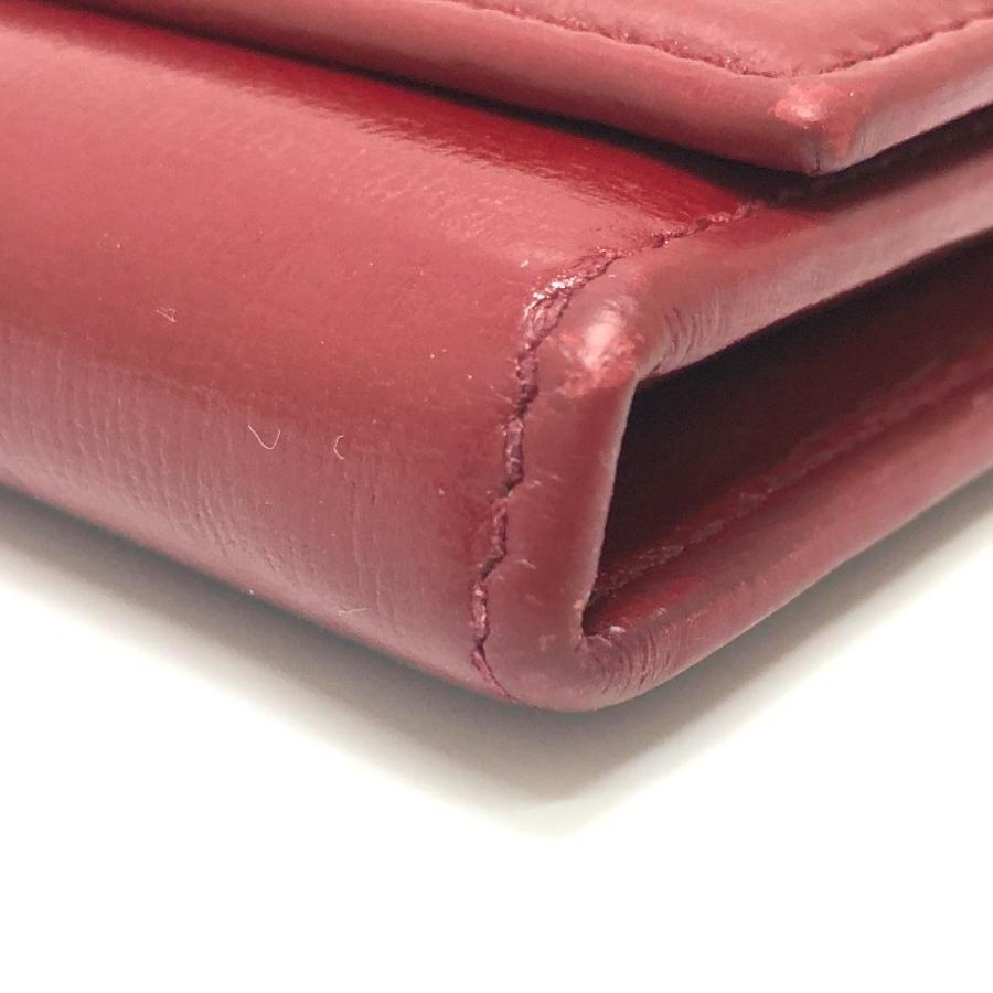 GUCCI グッチ 598531 マリーナ インターロッキングG  長財布 2つ折り財布 レッド レディース【中古】 | GUCCI | 04