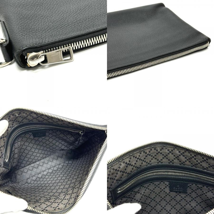 GUCCI グッチ 387075 コスモポリス ストラップ クラッチバッグ ブラック メンズ【中古】_7