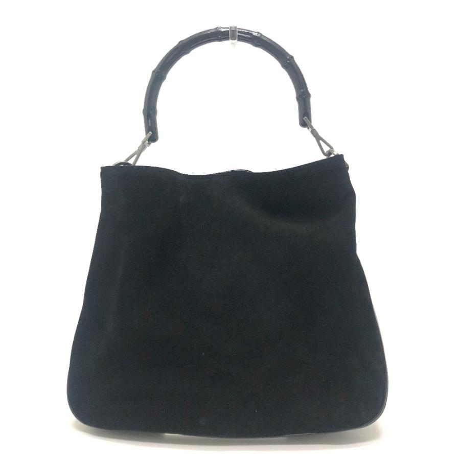GUCCI グッチ 2404 バンブー 2WAY カバン ハンドバッグ 肩掛け ショルダーバッグ ブラック レディース【中古】 | GUCCI | 02