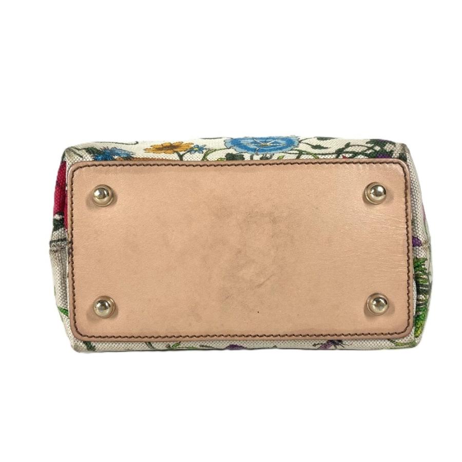GUCCI グッチ 140203 フローラ バンブー 花柄 フラワー カバン トートバッグ ハンドバッグ マルチカラー レディース【中古】 | GUCCI | 04