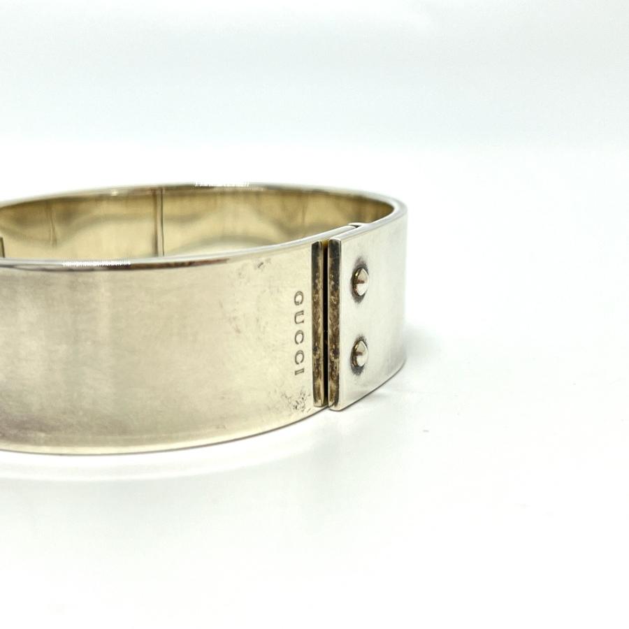 GUCCI グッチ ロゴ ヴィンテージ アクセサリー バングル シルバー レディース【中古】 | GUCCI | 03