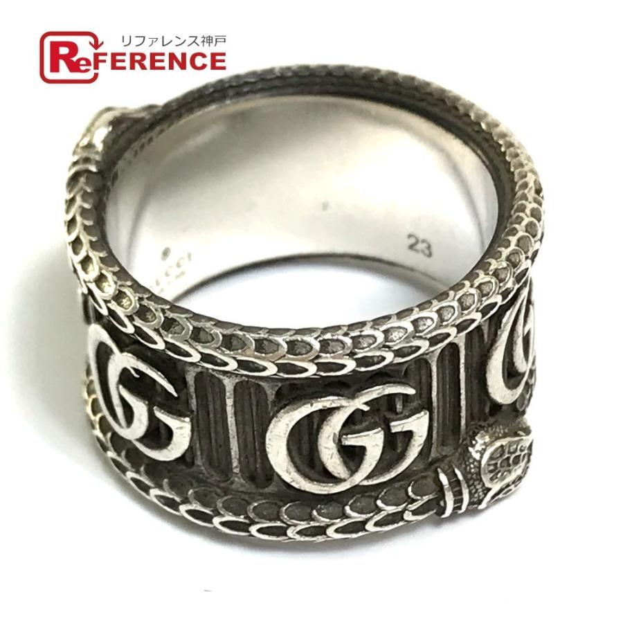 GUCCI グッチ スネーク アクセサリー GGロゴ リング・指輪 シルバー