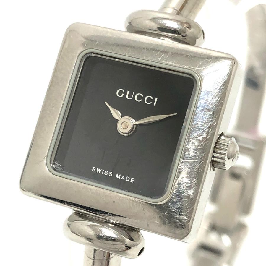GUCCI グッチ バングル スクエア クォーツ 2針 アナログ 1900Ｌ 腕時計 シルバー レディース【中古】 | GUCCI | 01