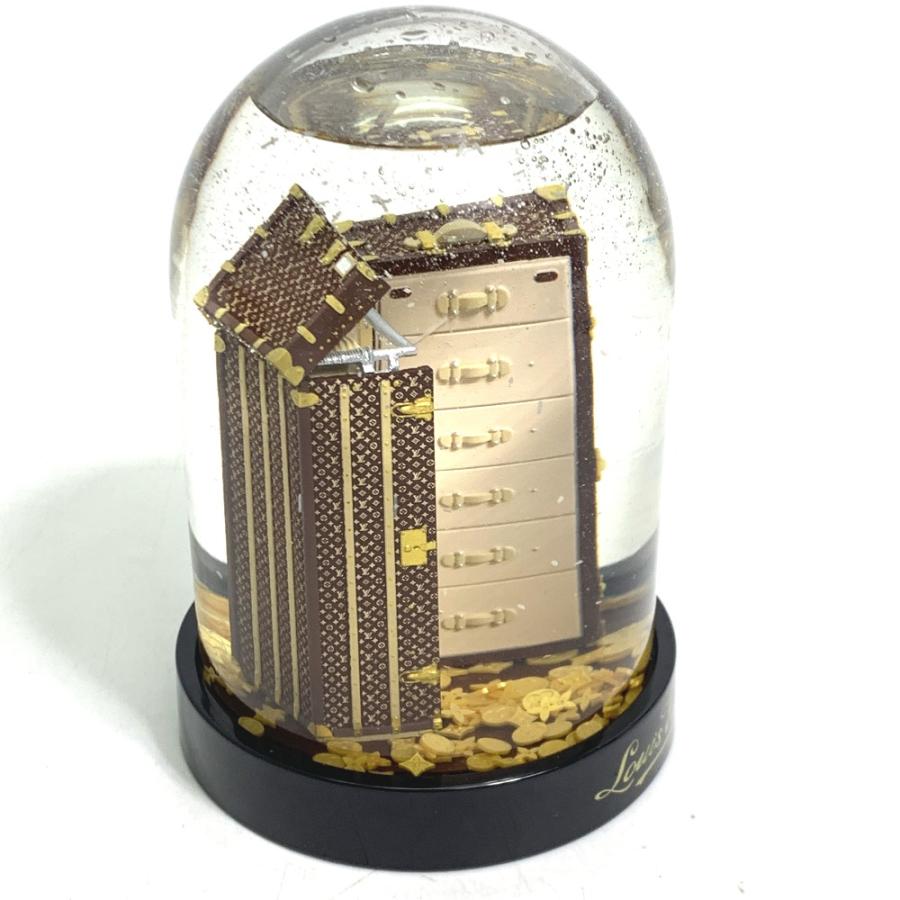 LOUIS VUITTON ルイヴィトン 2009年限定 置物 ワードロープトランク ノベルティ 非売品 スノードーム 陶器 ブラウン レディース【中古】 | LOUIS VUITTON | 02