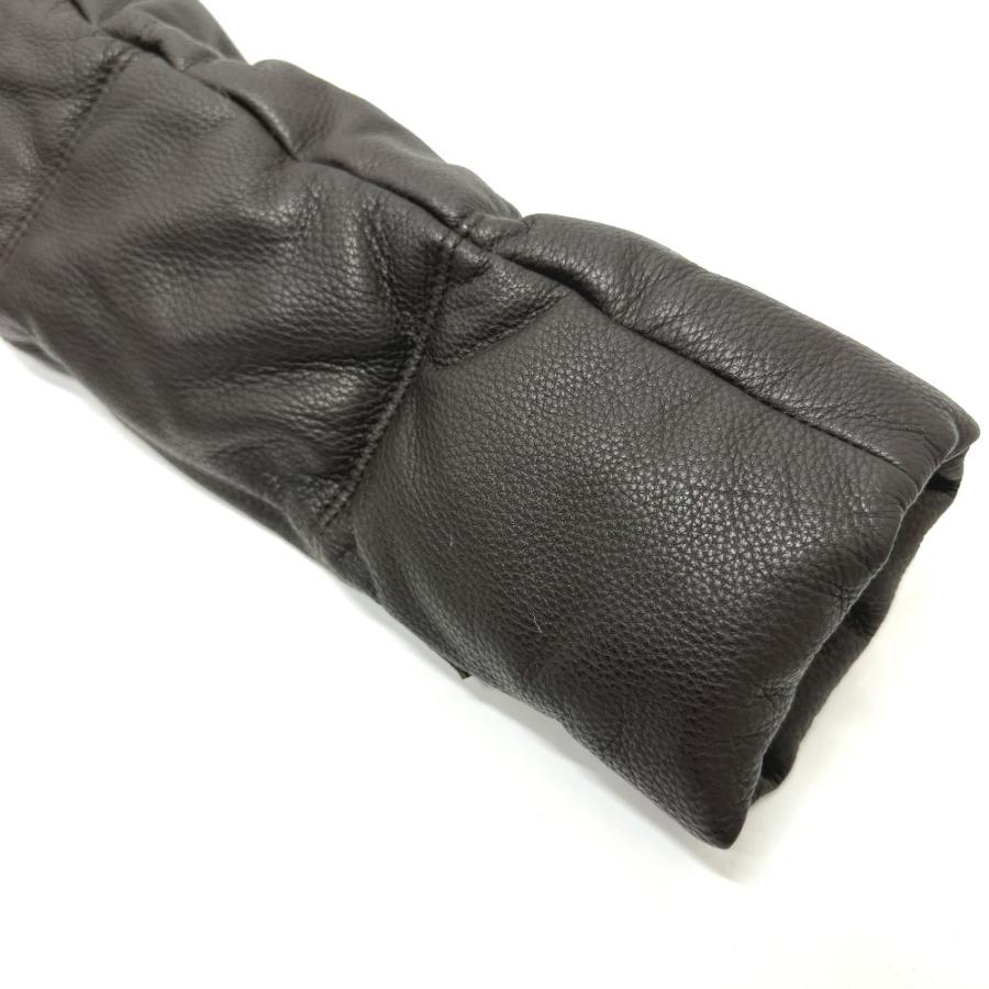 VALENTINO ヴァレンティノ 襟元ミンク レザー ダウン アパレル ロングコート ブラウン レディース【中古】 | VALENTINO | 05