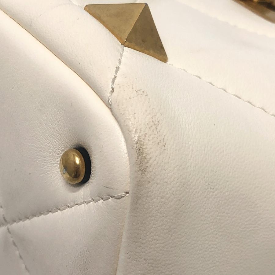 VALENTINO ヴァレンティノ VW0B0197BSF ロックスタッズ ローマンスタッズ カバン ハンドバッグ ホワイト レディース【中古】 | VALENTINO | 06