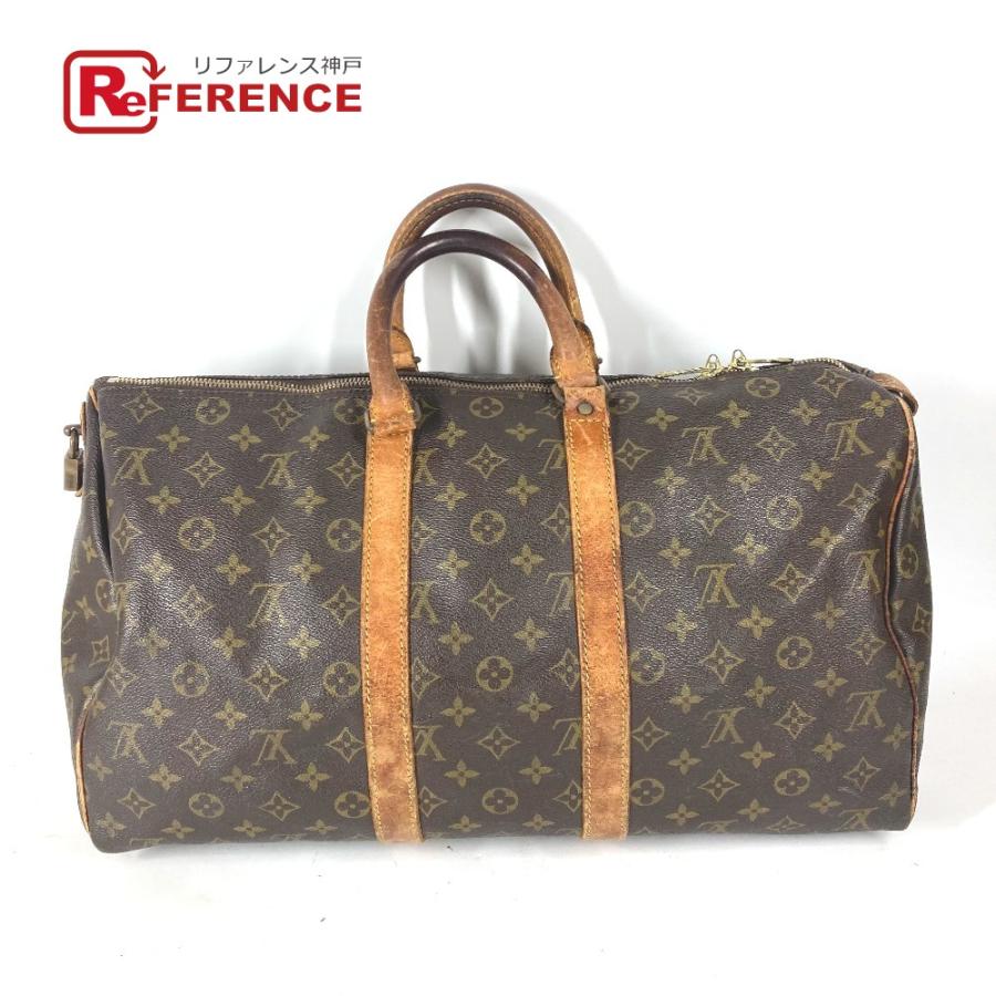 LOUIS VUITTON ルイヴィトン M41428 キーポル45 旅行バッグ トラベルバッグ カバン モノグラム ボストンバッグ ブラウン【中古】 | LOUIS VUITTON