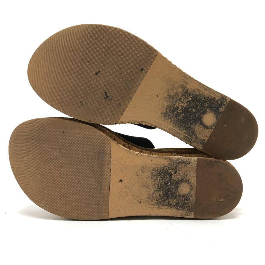 Chloe クロエ CH24561E18VV プラットフォーム ウェッジソール サンダル ブラック レディース【中古】 | Chloe | 04