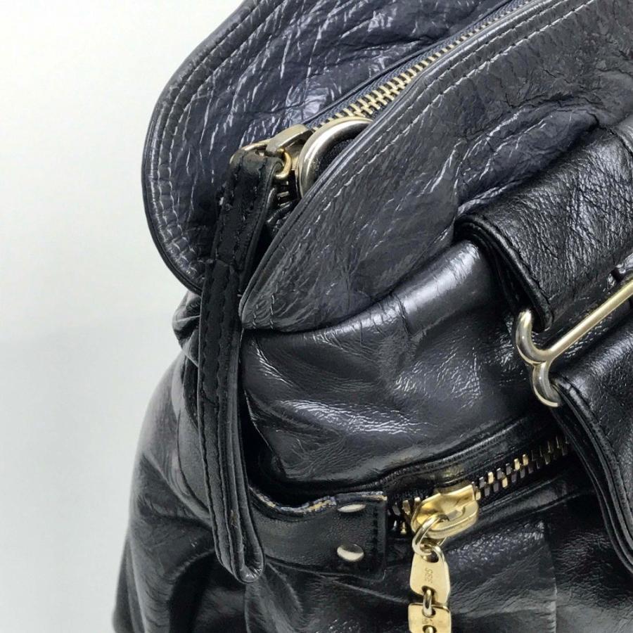 SEE BY CHLOE シーバイクロエ ハンドバッグ トートバッグ デイトリッパー ショルダーバッグ エナメル グレー | SEE BY CHLOE | 07