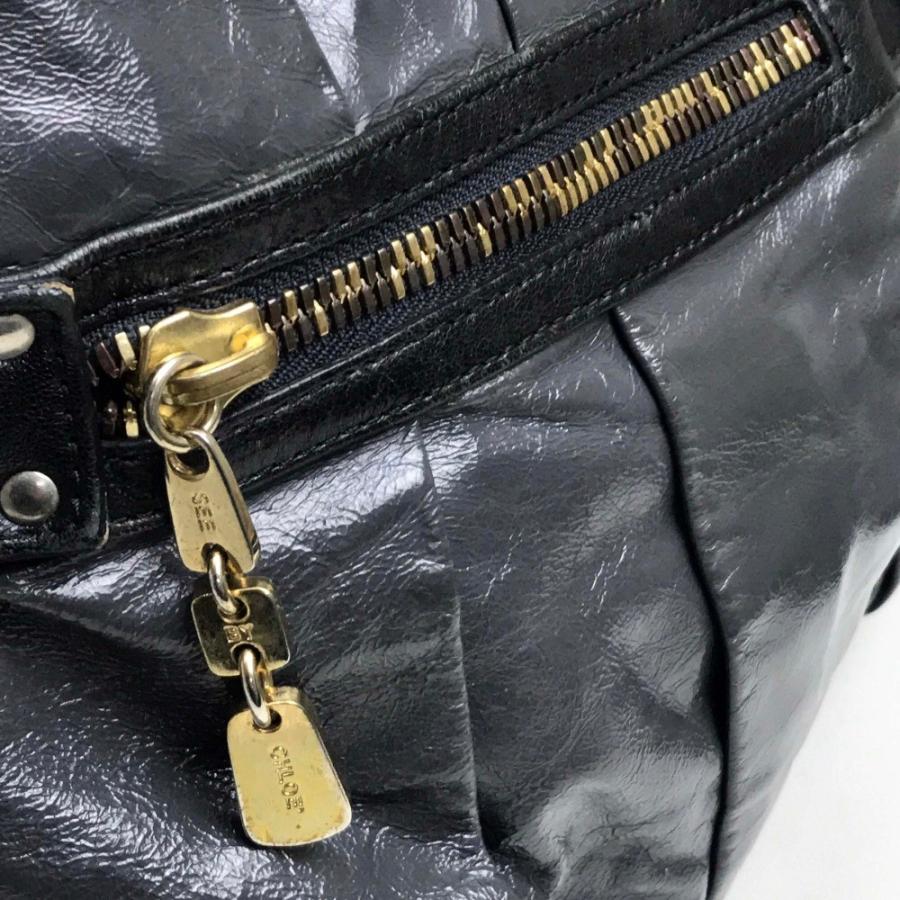 SEE BY CHLOE シーバイクロエ ハンドバッグ トートバッグ デイトリッパー ショルダーバッグ エナメル グレー | SEE BY CHLOE | 08