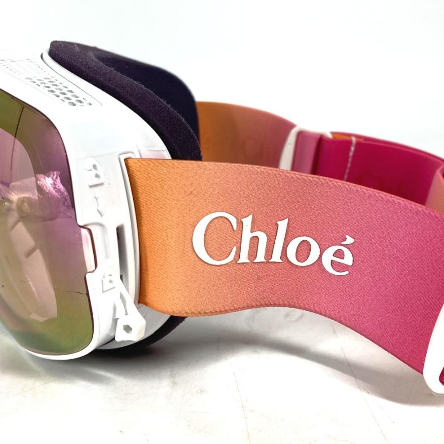 美品 Chloe クロエ cassidy スキーゴーグル スノーゴーグル サングラス メガネ 眼鏡 ドラゴン Dragon コラボ サングラス ホワイト【中古】 | Chloe | 04