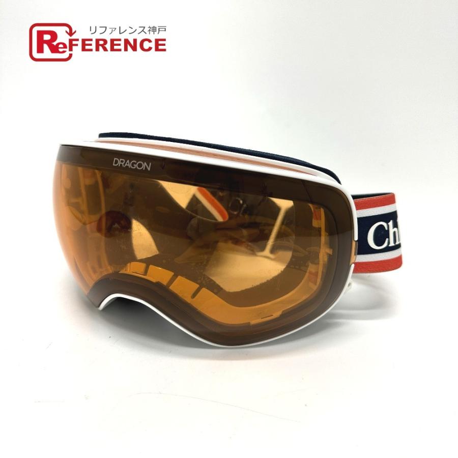 未使用 Chloe クロエ cassidy スキーゴーグル サングラス メガネ Dragonコラボ 眼鏡 オレンジ レディース【中古】 | Chloe