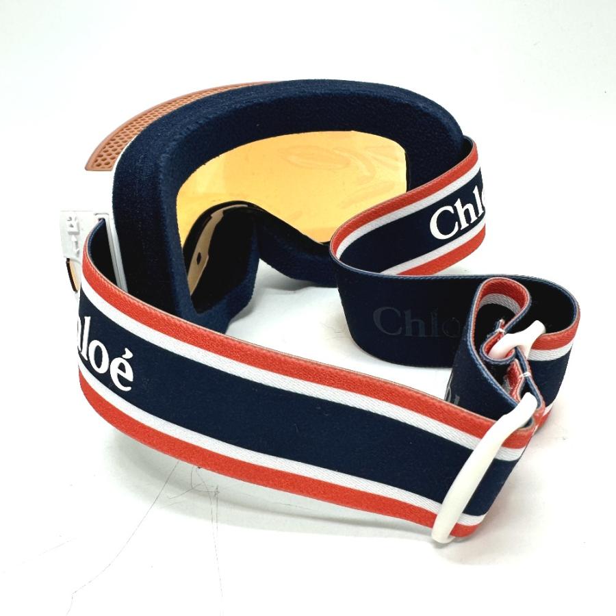 未使用 Chloe クロエ cassidy スキーゴーグル サングラス メガネ Dragonコラボ 眼鏡 オレンジ レディース【中古】 | Chloe | 01