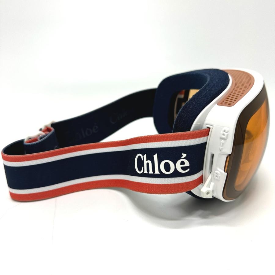未使用 Chloe クロエ cassidy スキーゴーグル サングラス メガネ Dragonコラボ 眼鏡 オレンジ レディース【中古】 | Chloe | 03