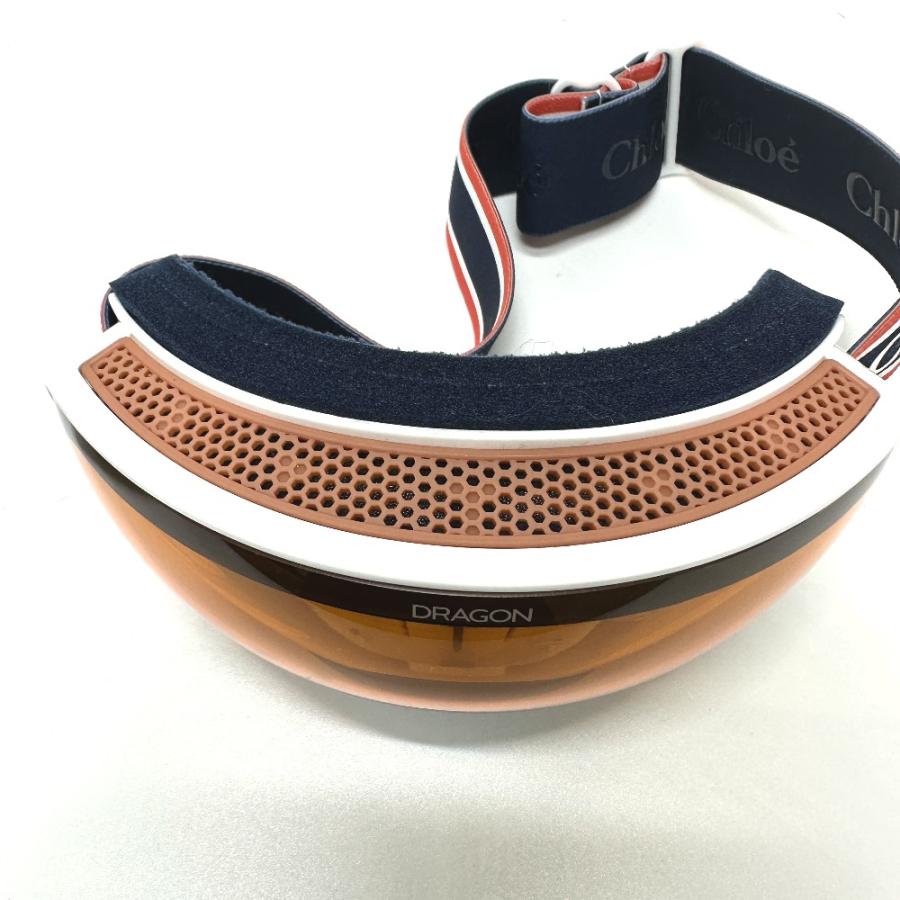 未使用 Chloe クロエ cassidy スキーゴーグル サングラス メガネ Dragonコラボ 眼鏡 オレンジ レディース【中古】 | Chloe | 06