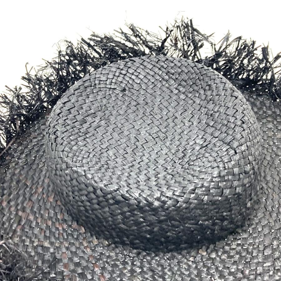 新品同様 DOLCE&GABBANA ドルチェアンドガッバーナ ストロー 麦わら帽 ハット 帽子 ブラック レディース【中古】 |  | 04