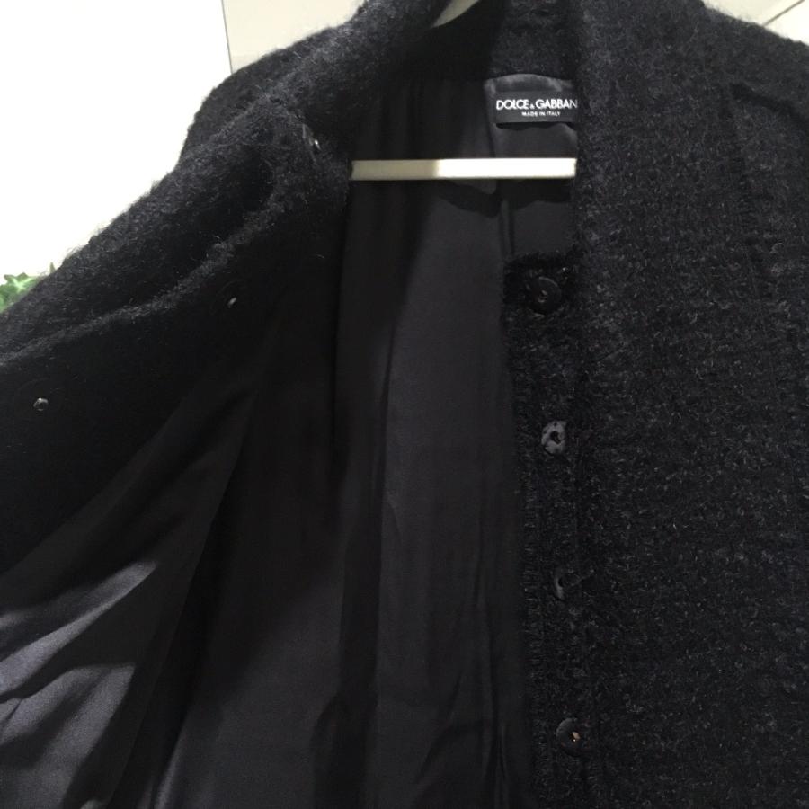 未使用 DOLCE&GABBANA ドルチェアンドガッバーナ F0O07T ロングコート S マフラー付き レディース 黒 |  | 02