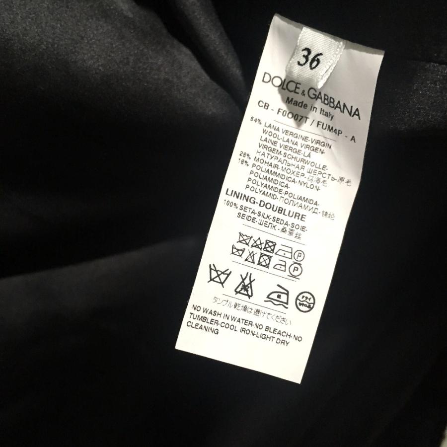 未使用 DOLCE&GABBANA ドルチェアンドガッバーナ F0O07T ロングコート S マフラー付き レディース 黒 |  | 04