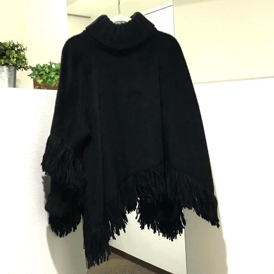 未使用 DOLCE&GABBANA ドルチェアンドガッバーナ F0O02T FU3L2 タートルネック フリンジ ポンチョ 36 |  | 01