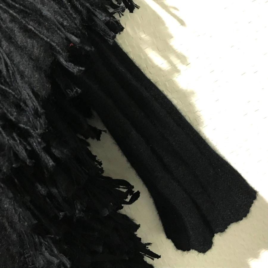 未使用 DOLCE&GABBANA ドルチェアンドガッバーナ F0O02T FU3L2 タートルネック フリンジ ポンチョ 36 |  | 02