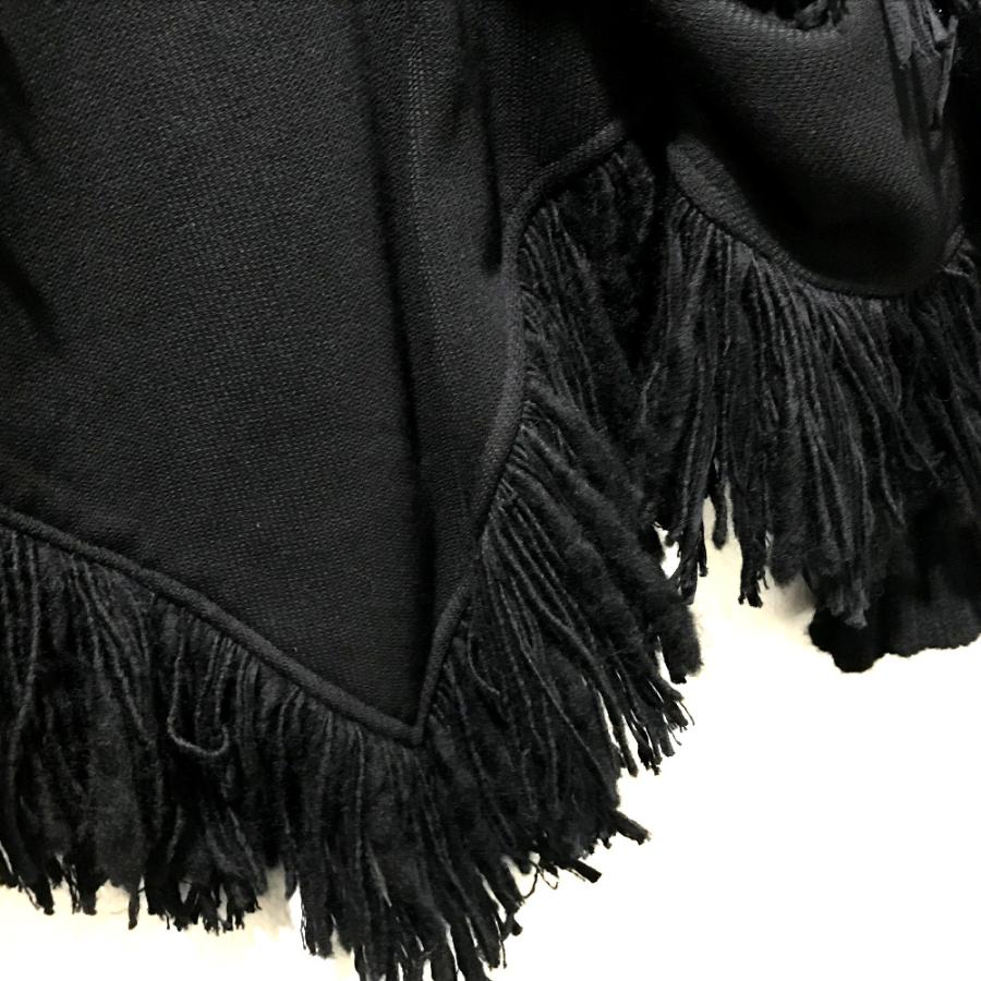 未使用 DOLCE&GABBANA ドルチェアンドガッバーナ F0O02T FU3L2 タートルネック フリンジ ポンチョ 36 |  | 03