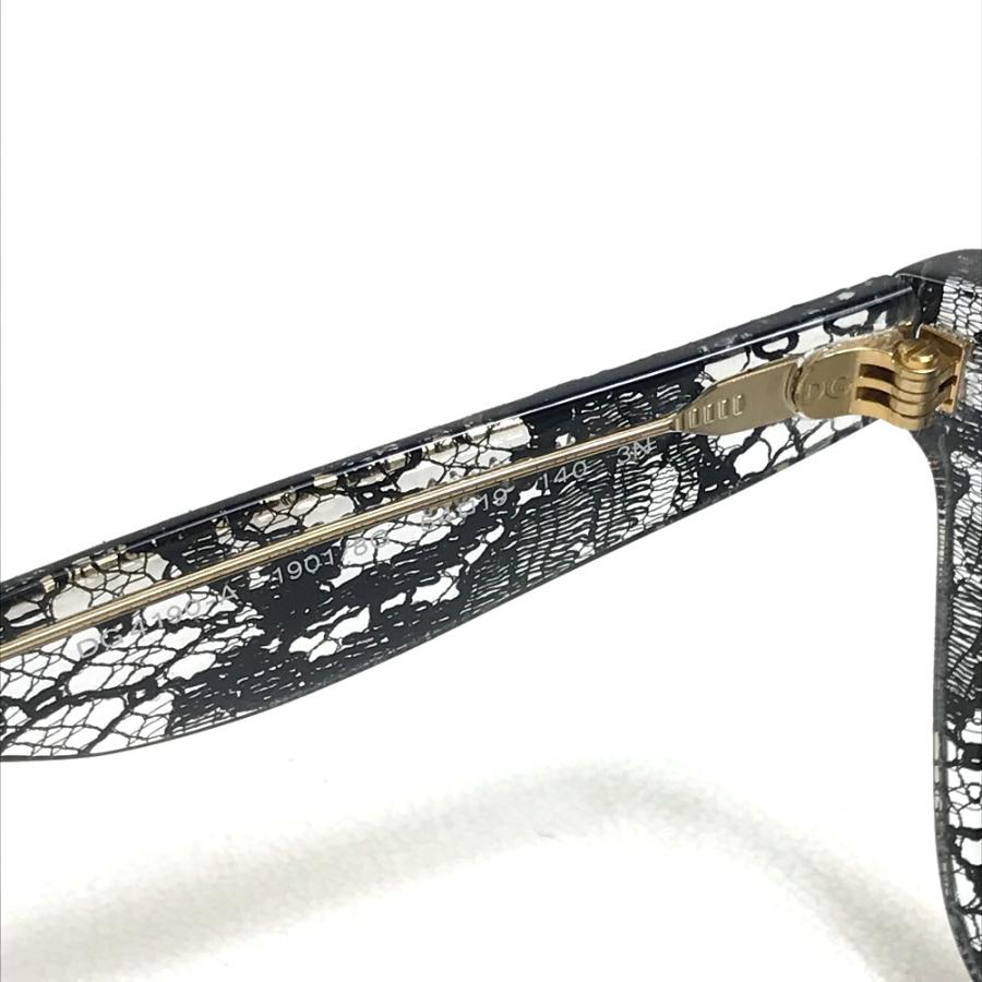 DOLCE&GABBANA ドルチェアンドガッバーナ DG4190-A スケルトン レース柄 サングラス ブラック×クリア レディース【中古】 |  | 07