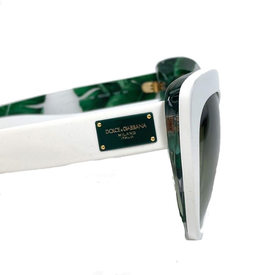 DOLCE&GABBANA ドルチェアンドガッバーナ DG4287-F 小物 サングラス プラスチック ホワイト×グリーン レディース【中古】新品同様 |  | 04
