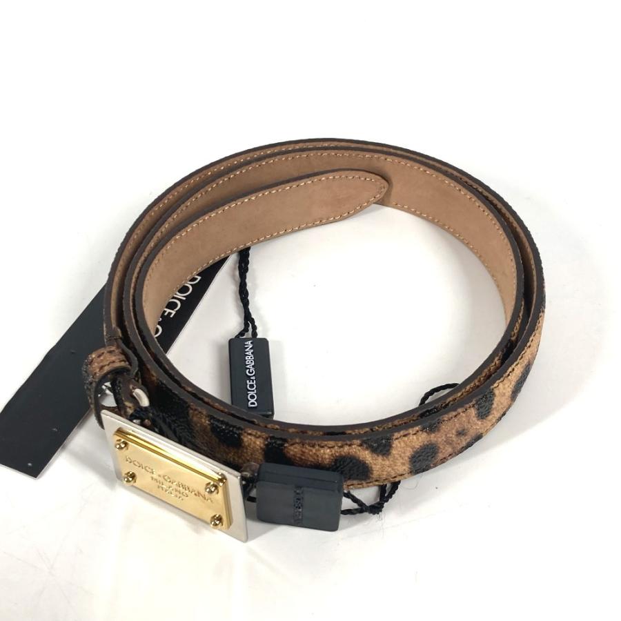 美品 ドルガバ DG アクセサリーポーチ Y2K バッグ レオパード ベルト 美品 DOLCE&GABBANA ドルガバ ロゴ レオパード 豹柄 ヒョウ ベルト
