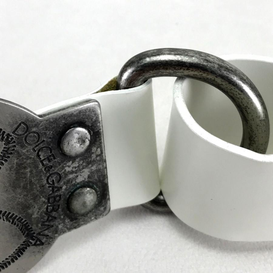 DOLCE&GABBANA ドルチェアンドガッバーナ  レディースベルト ベルト レザー ホワイト系 80/32 レディース |  | 06