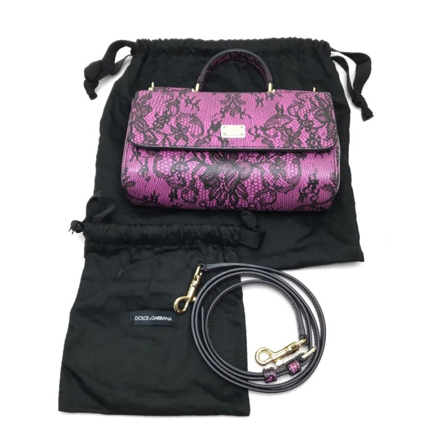 新品同様 DOLCE&GABBANA ドルチェアンドガッバーナ ミニハンドバッグ ウォレットバッグ レース柄 ショルダーバッグ. |  | 11
