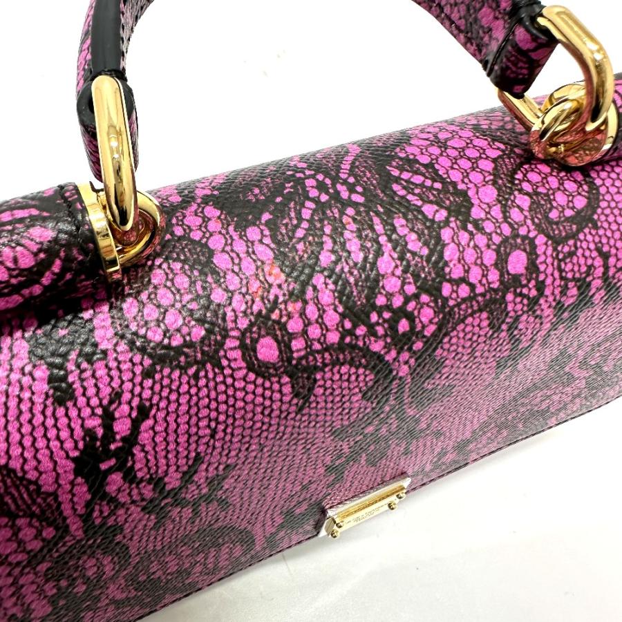 新品同様 DOLCE&GABBANA ドルチェアンドガッバーナ ミニハンドバッグ ウォレットバッグ レース柄 ショルダーバッグ. |  | 04