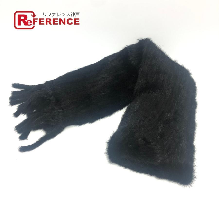 新品同様 DOLCE&GABBANA ドルチェアンドガッバーナ フリンジ マフラー ショール ショール ブラック レディース【中古】 | 