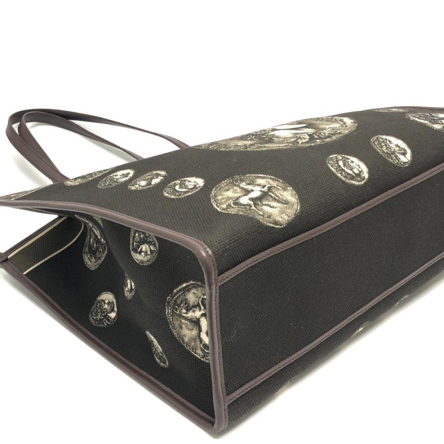 DOLCE&GABBANA ドルチェアンドガッバーナ コインモチーフ トートバック カバン ハンドバック トートバッグ ブラウン メンズ【中古】 |  | 04