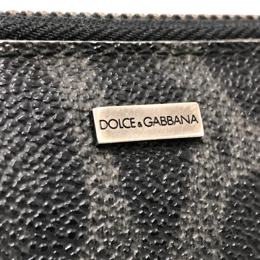 DOLCE&GABBANA ドルチェアンドガッバーナ レオパード ラウンド 長財布 財布 ウォレット 長財布 ブラック メンズ【中古】 |  | 06