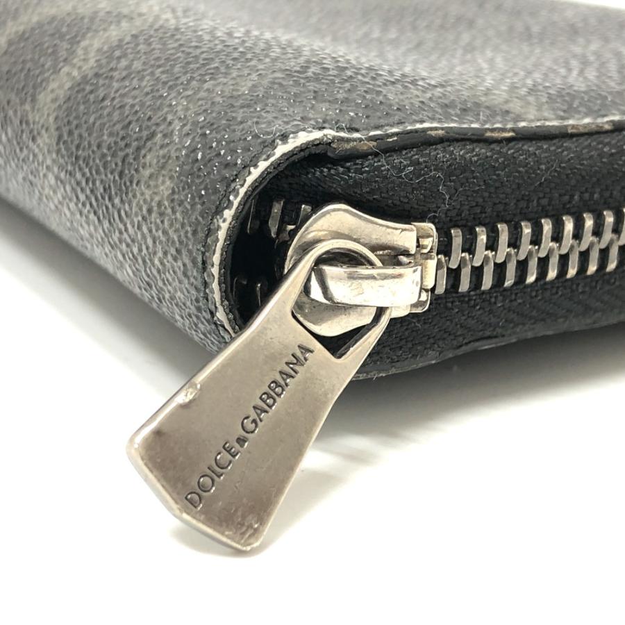 DOLCE&GABBANA ドルチェアンドガッバーナ レオパード ラウンド 長財布 財布 ウォレット 長財布 ブラック メンズ【中古】 |  | 07