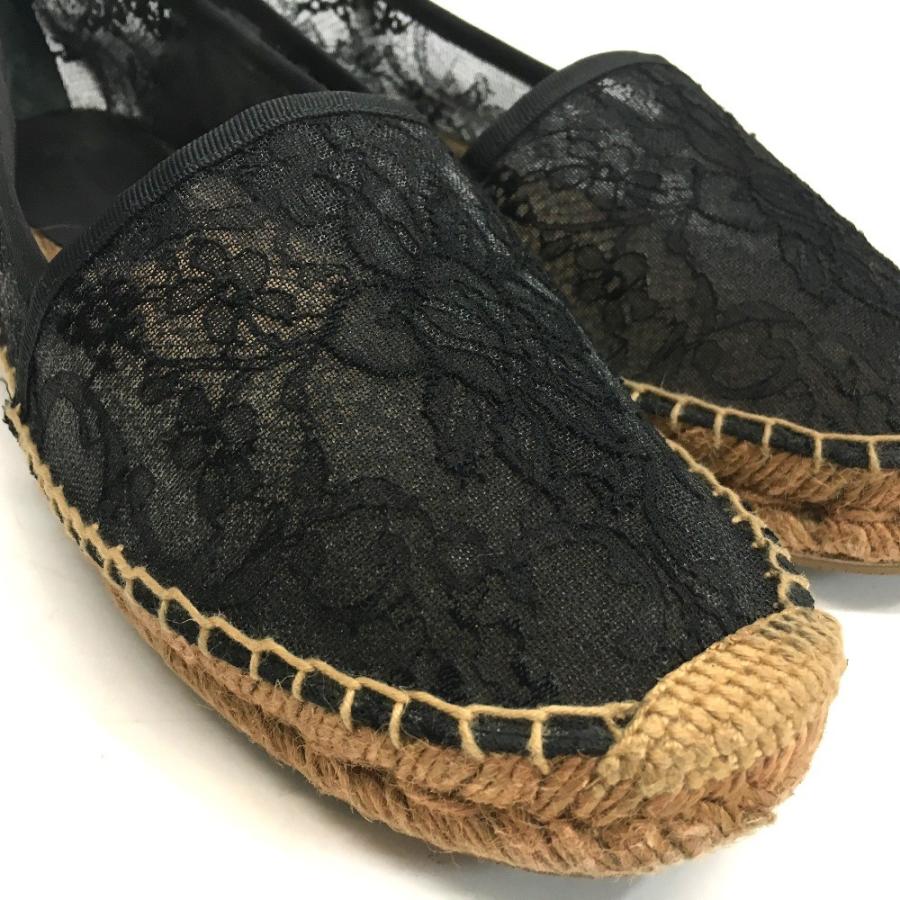 DOLCE&GABBANA ドルチェアンドガッバーナ 靴 シューズ エスパドリーユ 刺繍 花柄 シースルー レディース 黒 |  | 03