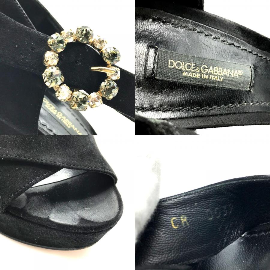 DOLCE&GABBANA ドルチェアンドガッバーナ オープントゥサンダル ハイヒール フロントクロス ビジュー サンダル |  | 08