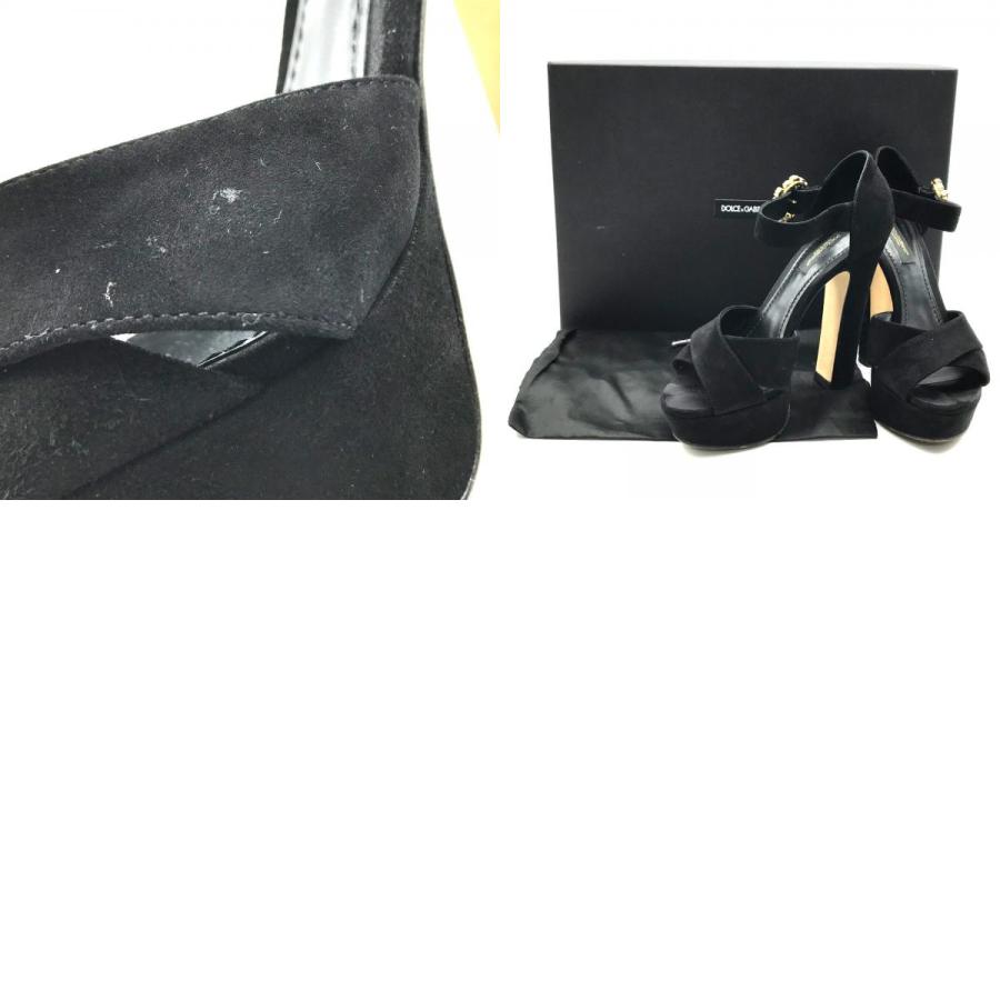 DOLCE&GABBANA ドルチェアンドガッバーナ オープントゥサンダル ハイヒール フロントクロス ビジュー サンダル |  | 09