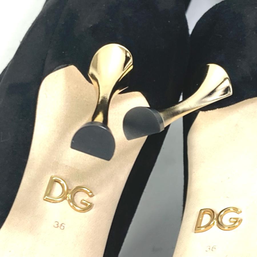 DOLCE&GABBANA ドルチェアンドガッバーナ ロング 靴 ブーツ スエード ブラック レディース【中古】新品同様 |  | 07