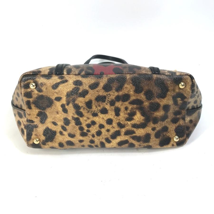 DOLCE&GABBANA ドルチェアンドガッバーナ レオパード 豹柄 ヒョウ ショルダーバッグ カバン 肩掛け トートバッグ レザー ブラウン【中古】 |  | 04