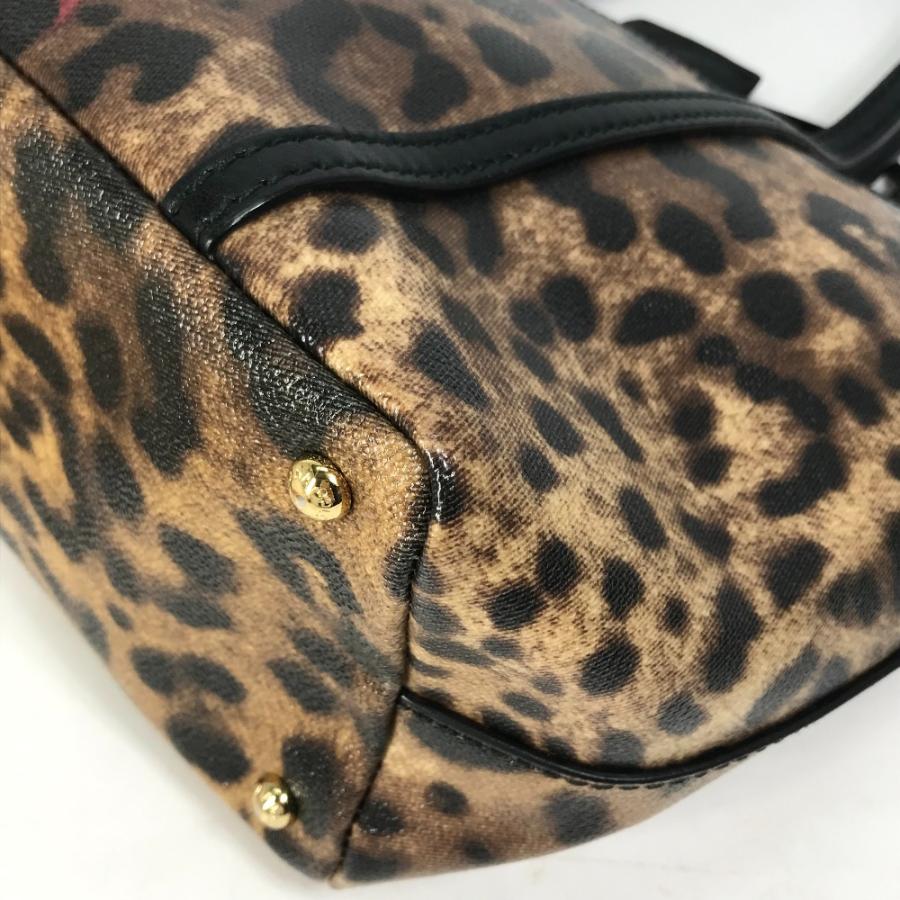 DOLCE&GABBANA ドルチェアンドガッバーナ レオパード 豹柄 ヒョウ ショルダーバッグ カバン 肩掛け トートバッグ レザー ブラウン【中古】 |  | 06
