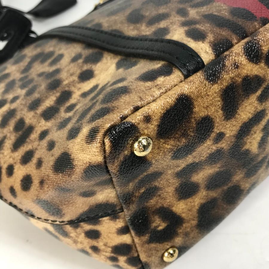 DOLCE&GABBANA ドルチェアンドガッバーナ レオパード 豹柄 ヒョウ ショルダーバッグ カバン 肩掛け トートバッグ レザー ブラウン【中古】 |  | 07