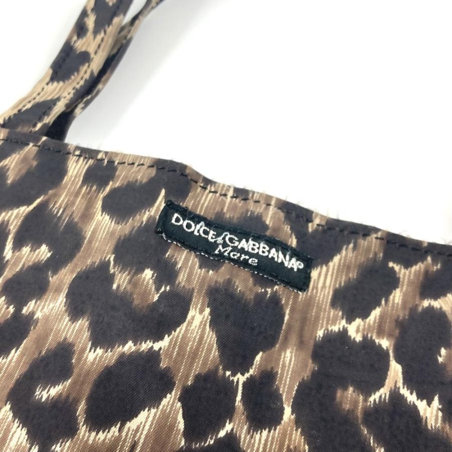 DOLCE&GABBANA ドルガバ レオパード 豹柄 ヒョウ エコバッグ ショルダーバッグ 肩掛け トートバッグ ハンドバッグ ブラウン【中古】 |  | 01