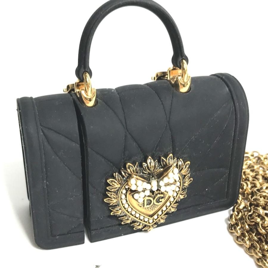 DOLCE&GABBANA ドルチェアンドガッバーナ バッグ型 ロゴ チェーン付き airpodsケース エアポッズ イヤホン イヤフォンケース 【中古】 |  | 02