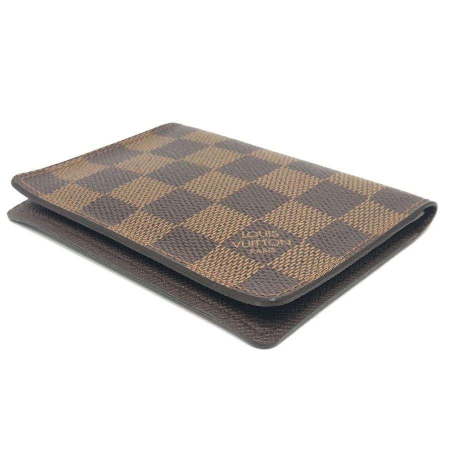 LOUIS VUITTON ルイヴィトン N60533 ポルト2カルト ヴェルティカル 定期入れ  パスケース エベヌ ブラウン レディース【中古】 | LOUIS VUITTON | 04
