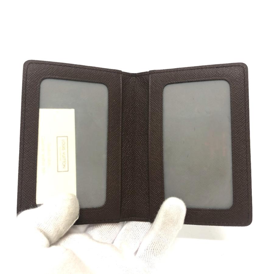 LOUIS VUITTON ルイヴィトン N60533 ポルト2カルト ヴェルティカル 定期入れ  パスケース エベヌ ブラウン レディース【中古】 | LOUIS VUITTON | 05