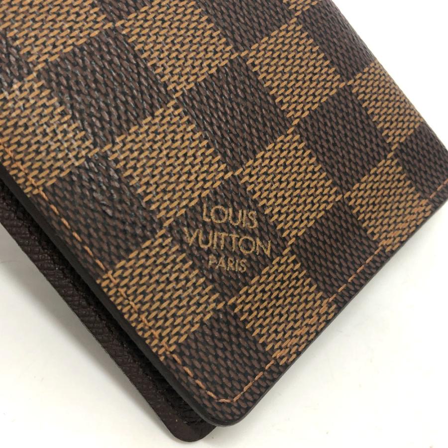 LOUIS VUITTON ルイヴィトン N60533 ポルト2カルト ヴェルティカル 定期入れ  パスケース エベヌ ブラウン レディース【中古】 | LOUIS VUITTON | 06