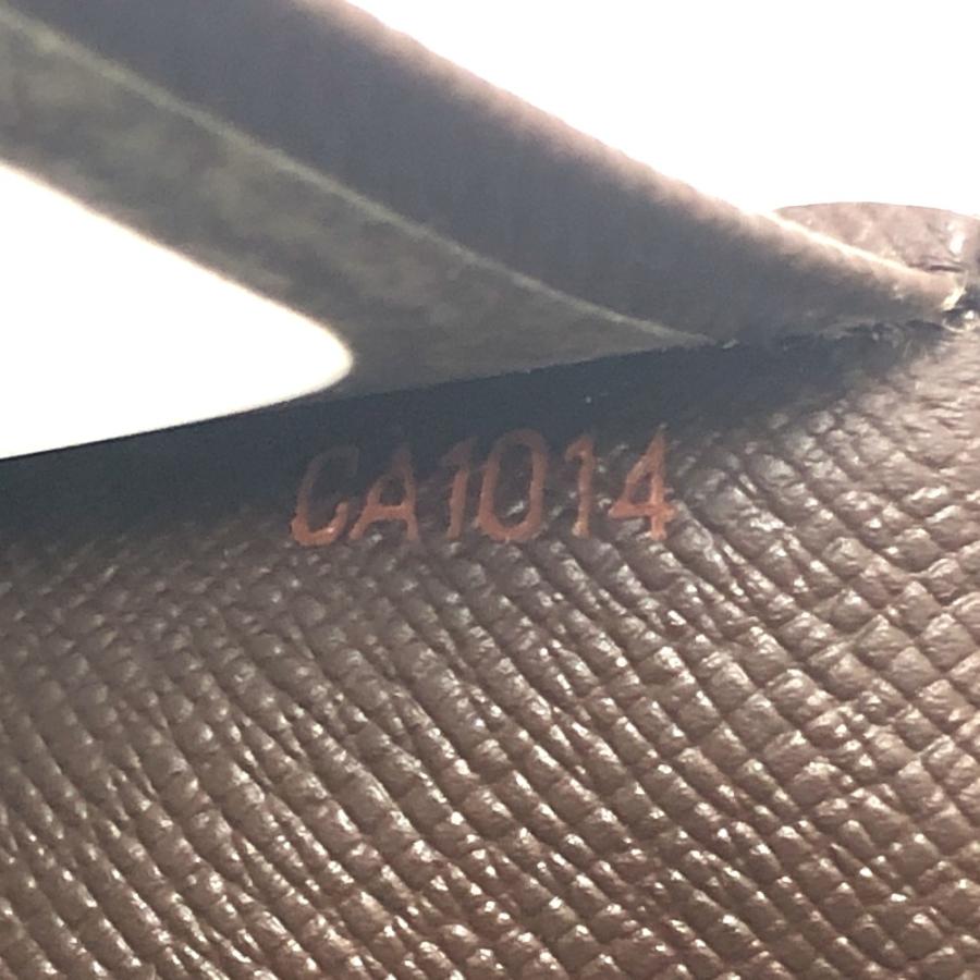 LOUIS VUITTON ルイヴィトン N60533 ポルト2カルト ヴェルティカル 定期入れ  パスケース エベヌ ブラウン レディース【中古】 | LOUIS VUITTON | 07